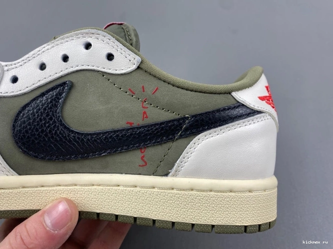 Rep Kickmax SCOTT JORDAN OG LOW OLIVE 1 X AIR TRAVIS MEDIUM DM7866-200 0717